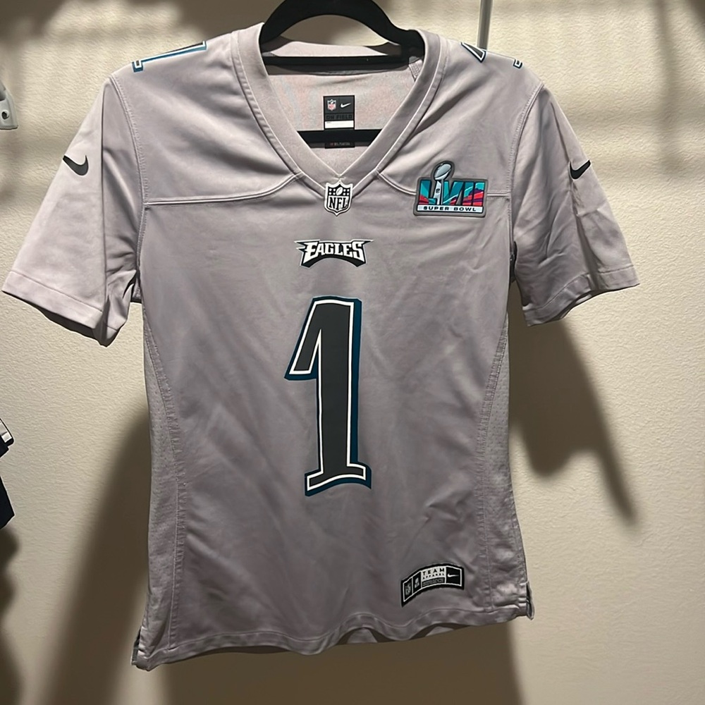 Men's Nike Gray Philadelphia Eagles Game Jersey. SZ (M)